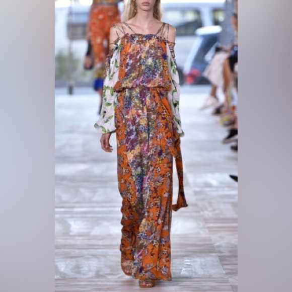 NWT Tory Burch Runway Collection Shasta Floral Dress Sz 4 - Picture 5 of 16